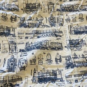 Restoration Hardware train crib sheet